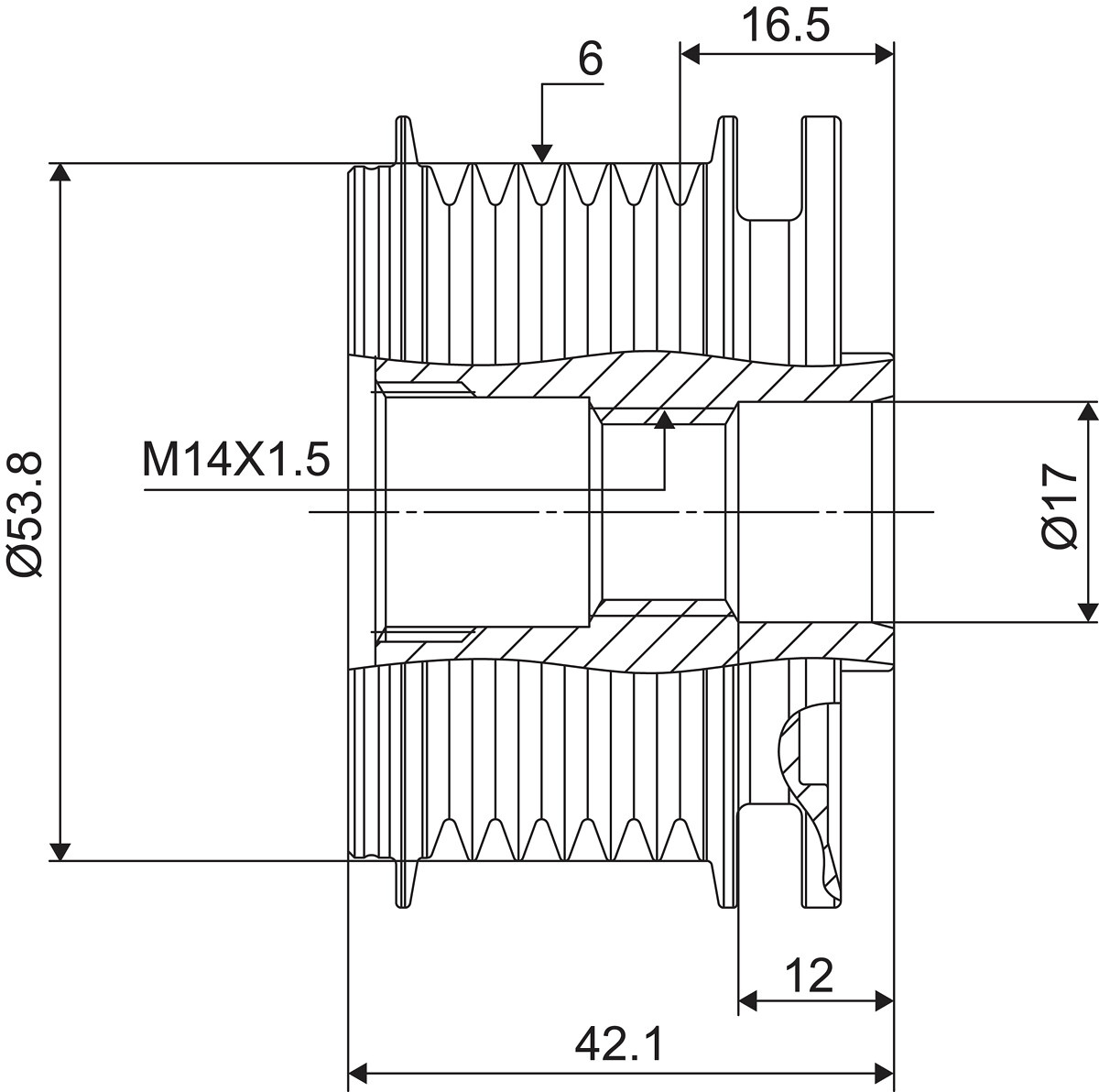 DISPOSITIVO RUOTA LIBERA ALTERNATORE